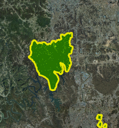 야생생물(특별)보호구역 지도 사진