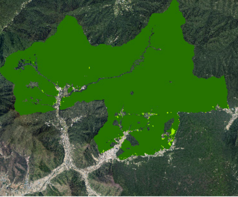 자연환경보전지역 지도 사진