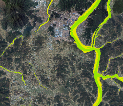 하천구역 지도 사진