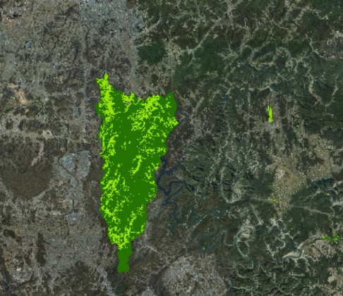 상수원보호구역 지도 사진