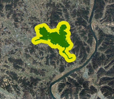 자연환경보전지역 지도 사진